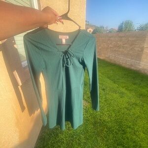 Green Long sleeve dress
